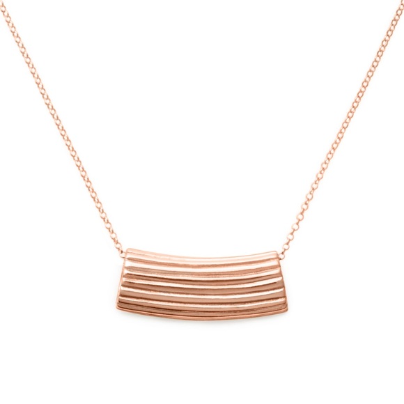 Delicacies Jewelry Jewelry - Rigatoni Necklace, Rose Gold Plated - Brand New